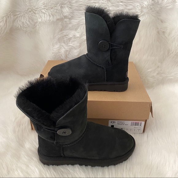 UGG Bailey Button Boots Black 5 - Picture 12 of 14
